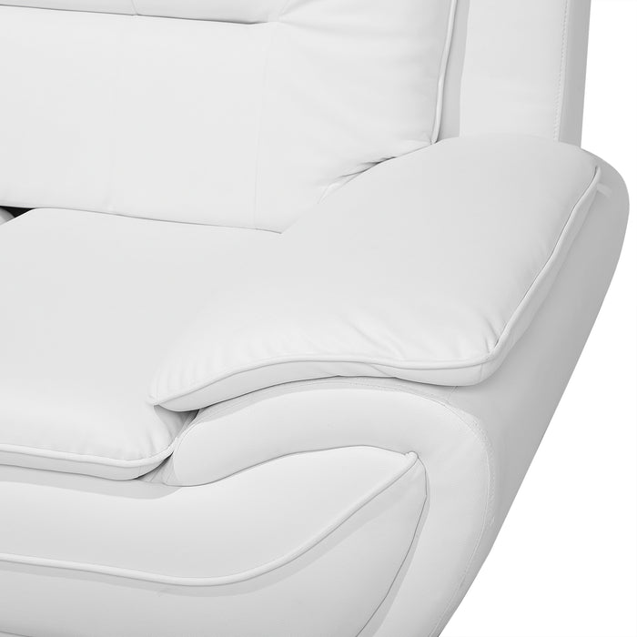 Beliani - LEIRA - Tweezitsbank - Wit - Kunstleer