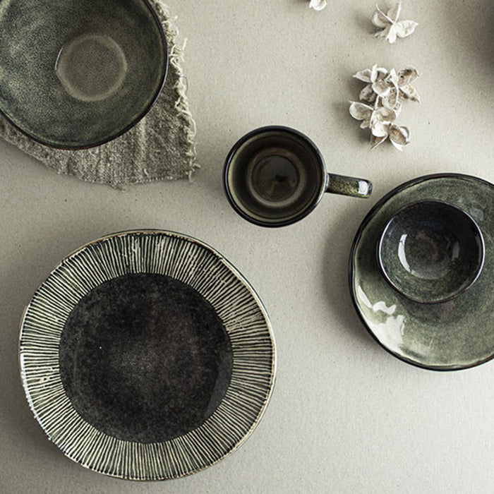 Organic by Dutch Rose Amsterdam ontbijtbord 21,5 cm - groen