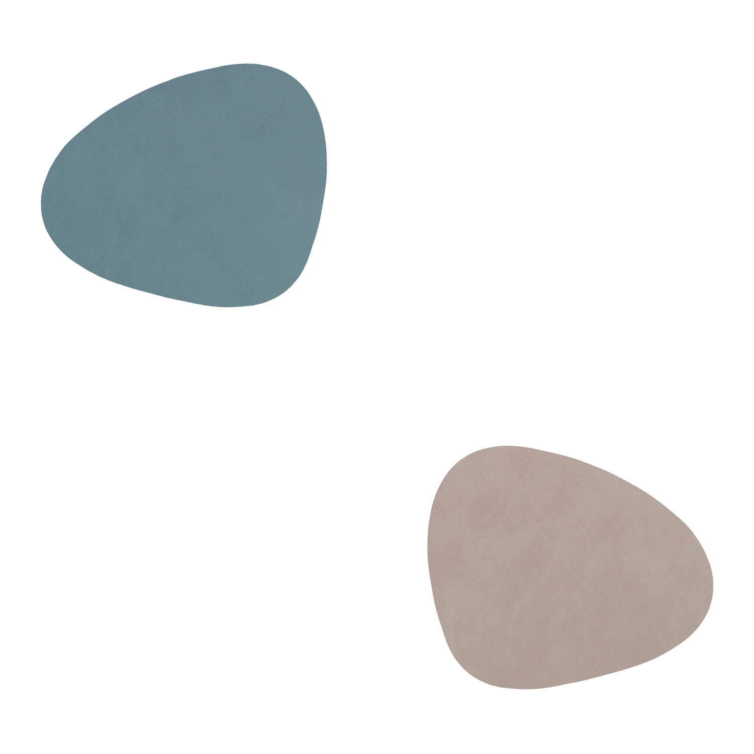 LIND DNA Nupo Double Curve Onderzetters 4st. - light blue/grey