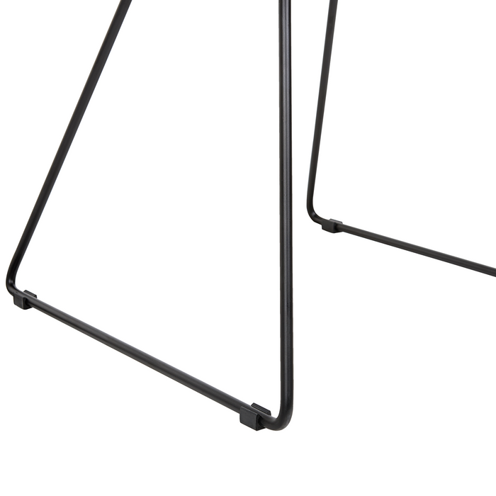 Beliani - AURORA - Eetkamerstoel - Zwart - Staal