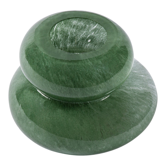PTMD Rivo Ronde Vaas - H11 x Ø13,2 cm - Glas - Groen