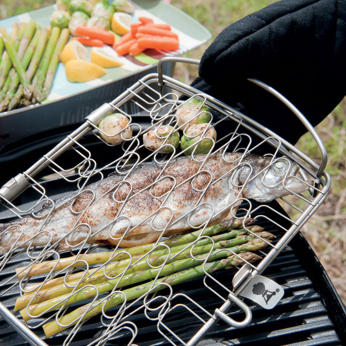 Weber Vis- en groentenbasket RVS klein