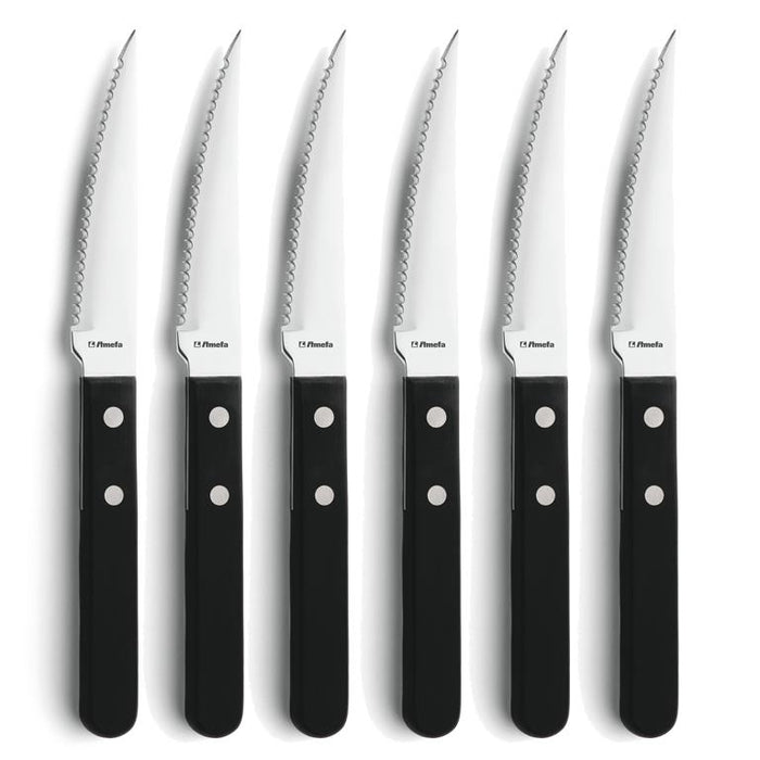 Amefa Pizza/Steak Messenset 6-delig