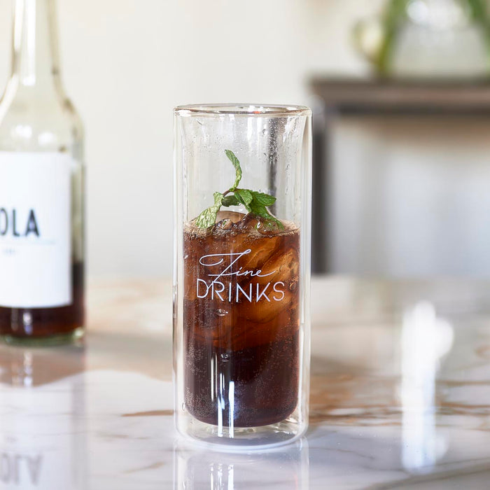 Riviera Maison Fine Drinks Double Wall Glass L (Ø) 65x (H) 16