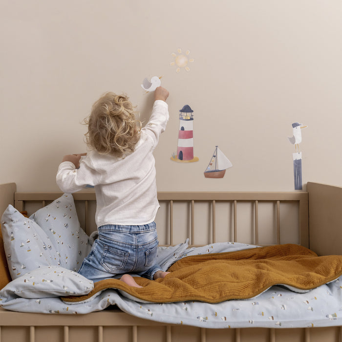 Little Dutch Sailors Bay Muurstickers - 42x30cm - boten en Vogels