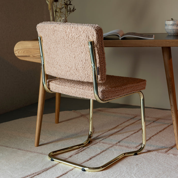 Zuiver Teddy Kink Stoel - Roze