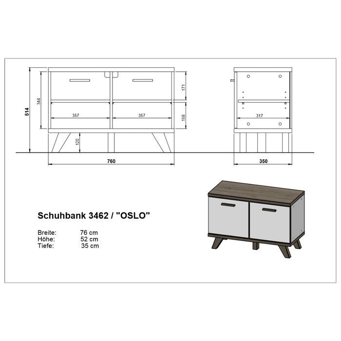 Germania Oslo Schoenenkast