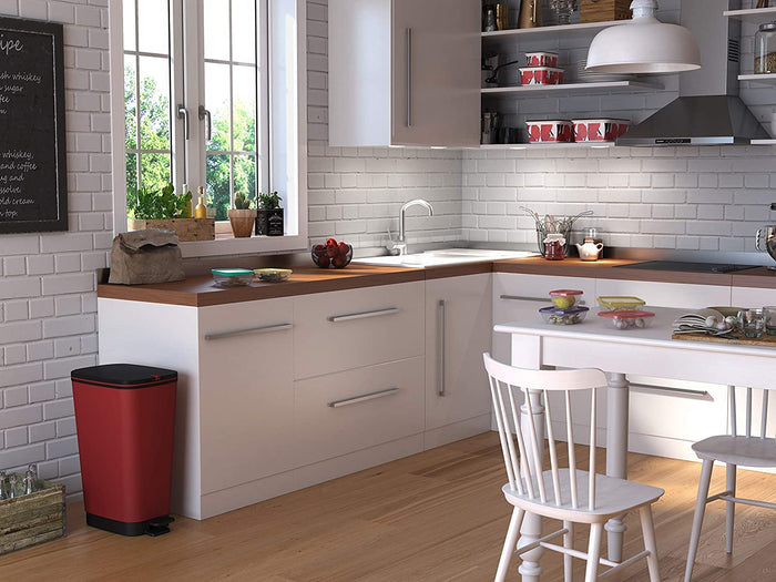 Kis Chic Bin Pedaalemmer - 50L - rood