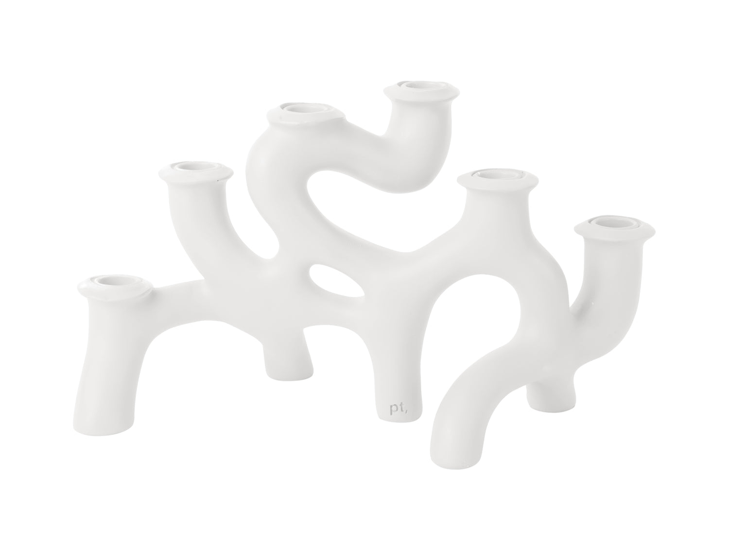 present time Kandelaar Swirls Large - White