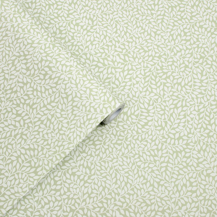 Laura Ashley Little Vines Behang - Planten - 10mx52cm - Groen