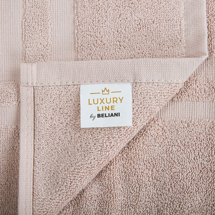 Beliani - ATAI - Handdoek set - Roze - Katoen