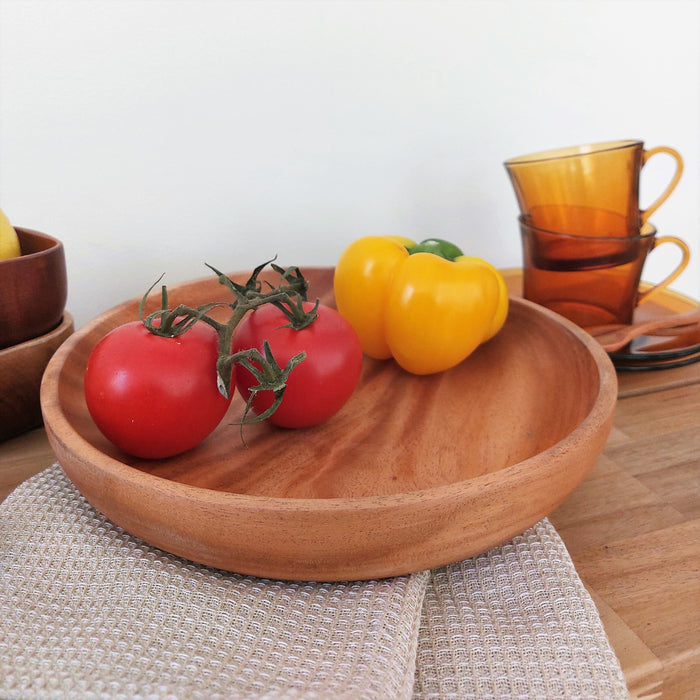 Khaya houten pastabord Ø 24 cm