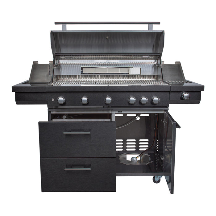 Boretti Imperatore Nero Gasbarbecue - 5 Branders