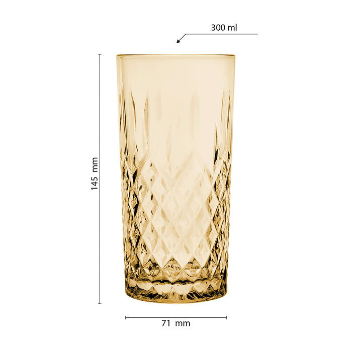 Clayre & Eef Waterglas 280 ml Bruin Glas