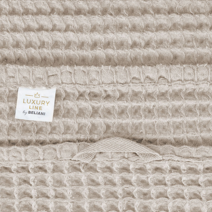 Beliani - AREORA - Handdoek set van 11 - Beige - Katoen