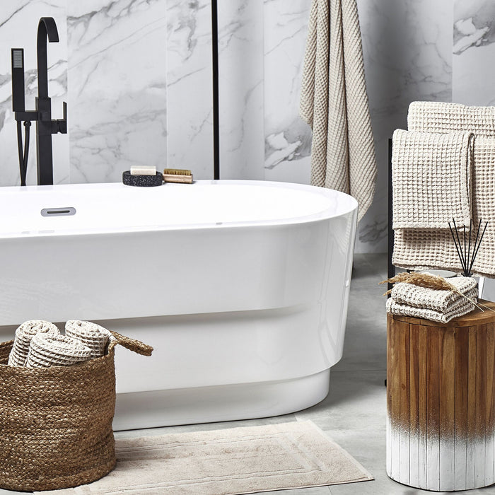 Beliani - AREORA - Handdoek set van 11 - Beige - Katoen