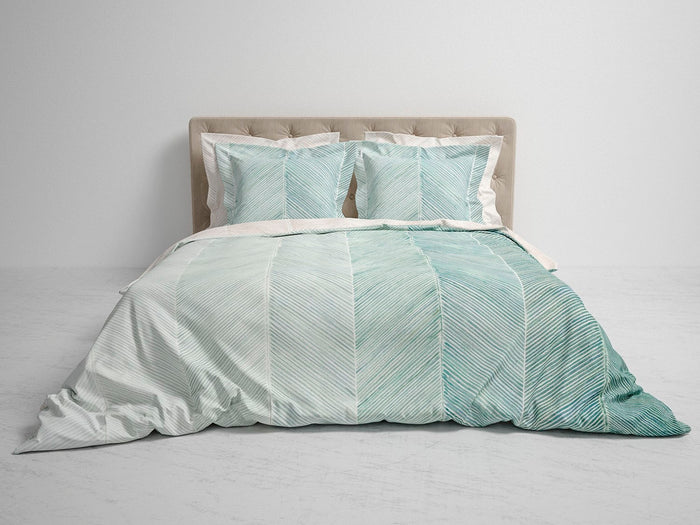 Heckett Lane Dekbedovertrek Katoen Satijn Sabana - urban blue