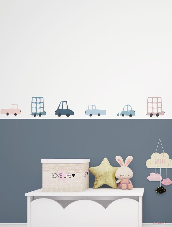 LM Baby Art auto muursticker set | 9 verschillende auto stickers