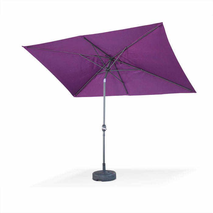 sweeek - Rechthoekige parasol 2x3m met centrale mast