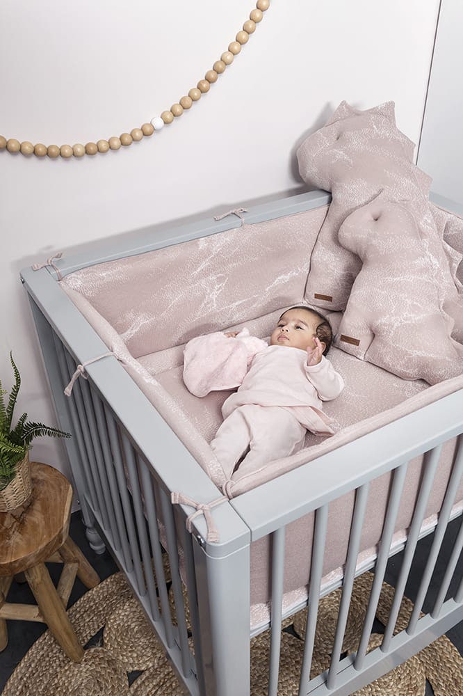 Baby's Only Boxbumper Marble - Khaki|Olive - 330x4x28 cm