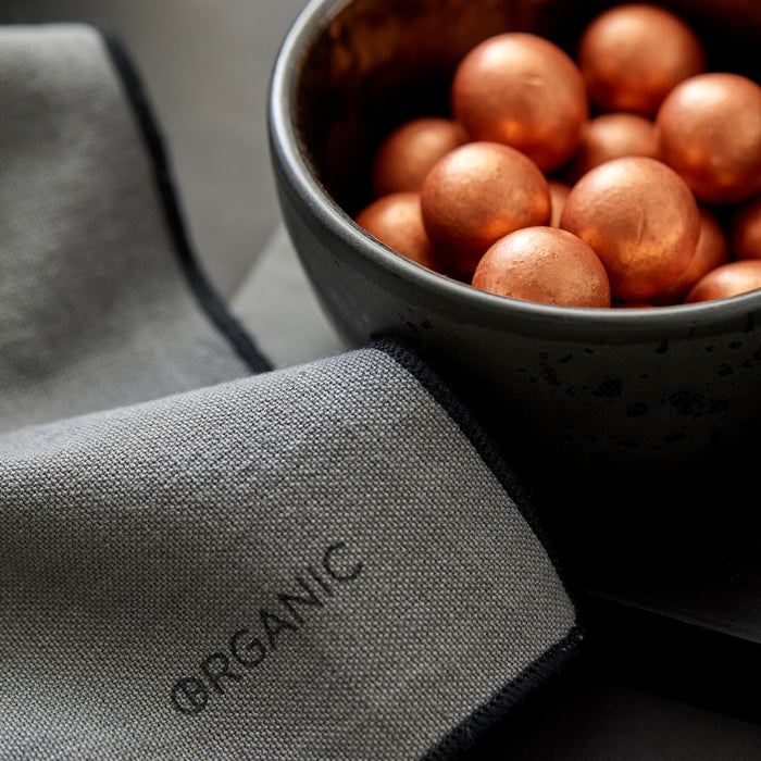 Södahl Organic Tafelkleed 140 x 250 cm - Grijs/Zwart