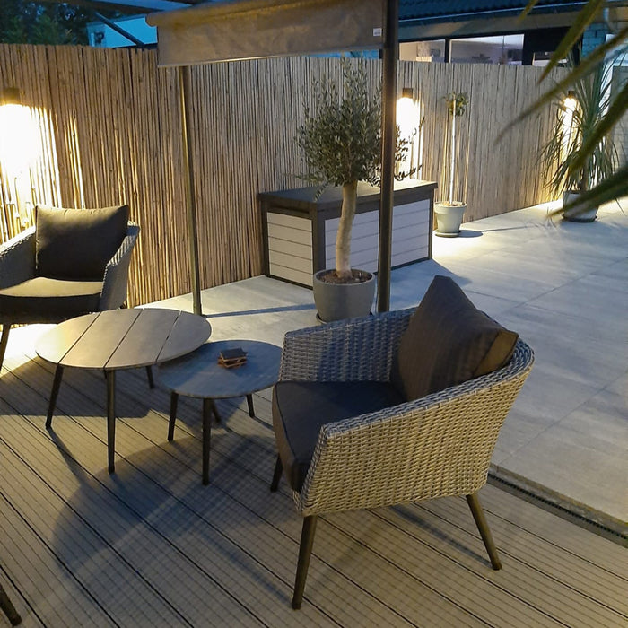 HOFTRONIC Alvin LED Wandlamp Zwart IP65 voor binnen en buiten