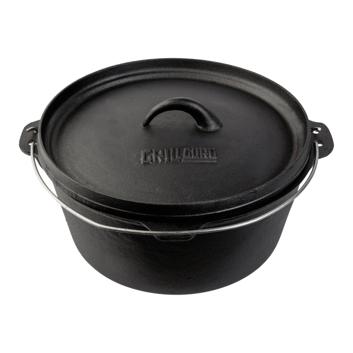 Grill Guru Cast Iron Dutch Oven Large