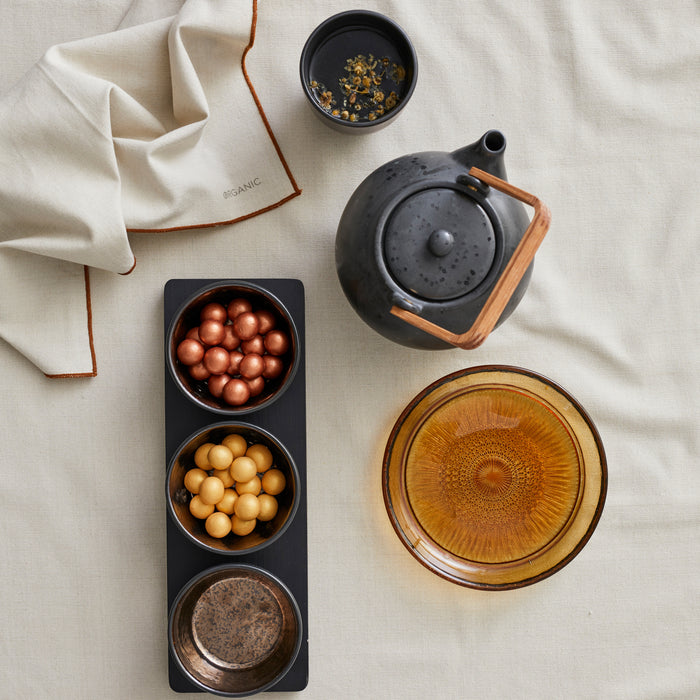 Södahl Organic Tafelkleed 140 x 250 cm - Crème/Amber