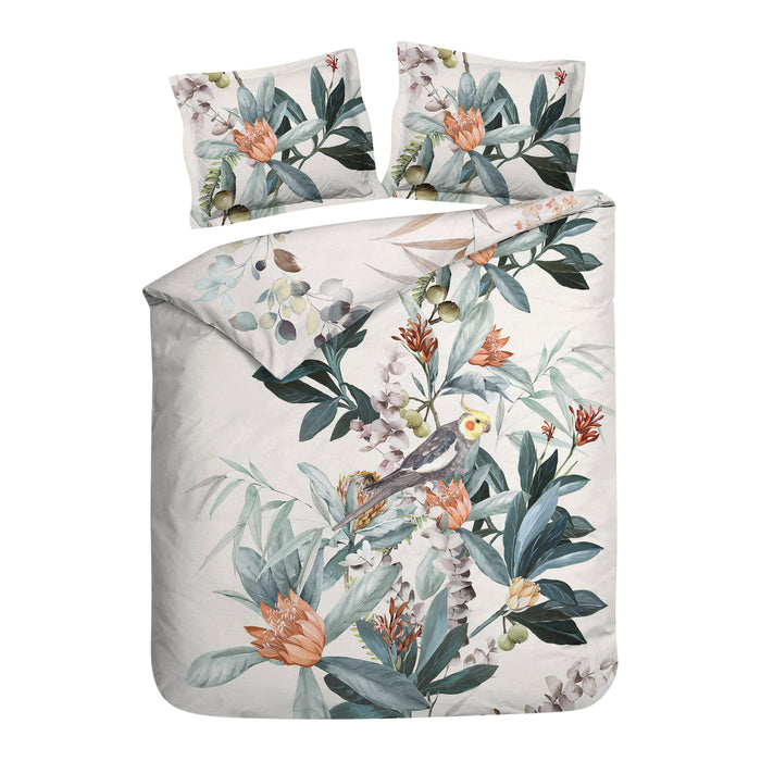 Heckett Lane Dekbedovertrek Katoen Satijn Antoni - urban blue