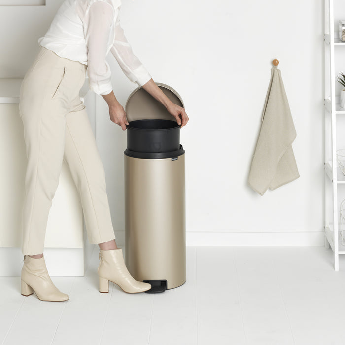 Brabantia NewIcon Pedaalemmer 30 L - Metallic Gold