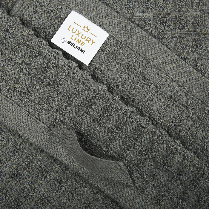 Beliani - ATAI - Handdoek set van 11 - Grijs - Katoen