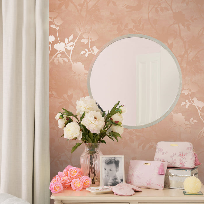 Laura Ashley vliesbehang |Eglantine Silhouette Blush roze 10mx52cm