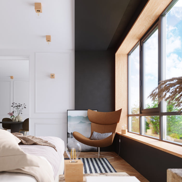 Sollux Plafondlamp Ariz hout