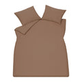 Vandyck Washed Cotton Dekbedovertrek 200 x 200/220 cm - Brownie