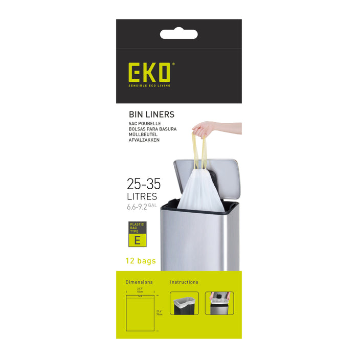 EKO Type E Afvalzak 25-35 Liter - 6 x 12 Zakken