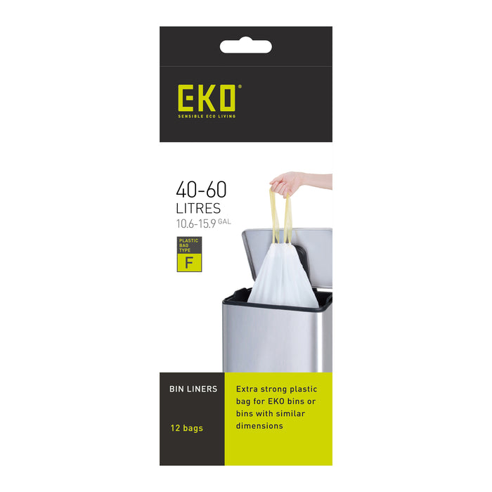 EKO Type F Afvalzak 40-60 Liter - 6 x 12 Zakken