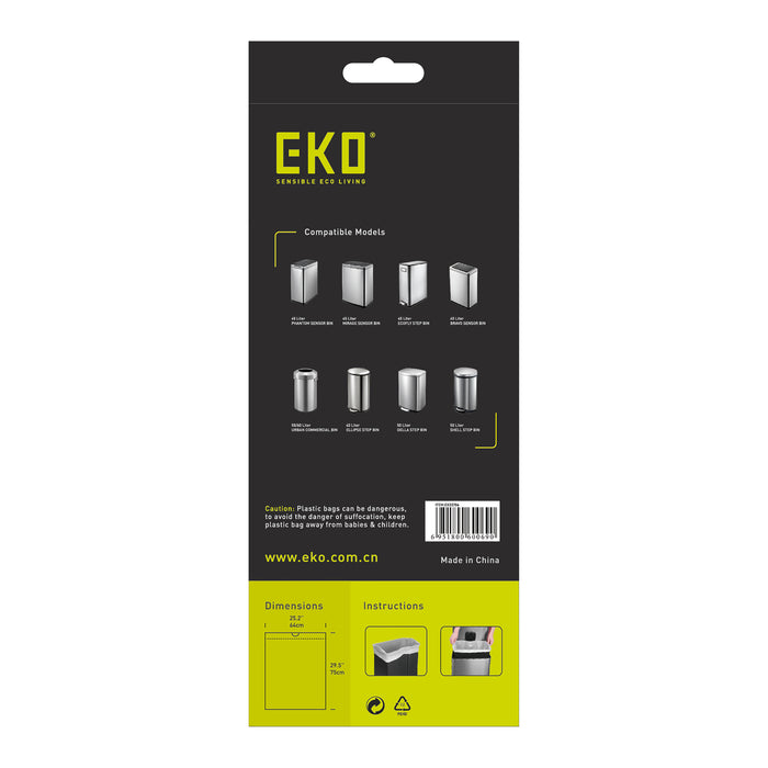 EKO Type F Afvalzak 40-60 Liter - 6 x 12 Zakken