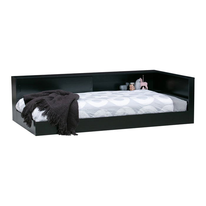 Woood Connect Hoekbed 90 x 200 cm - Zwart