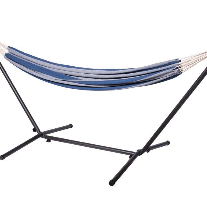 123Hammock Hangmatstandaard Eénpersoons Space Saver Zwart
