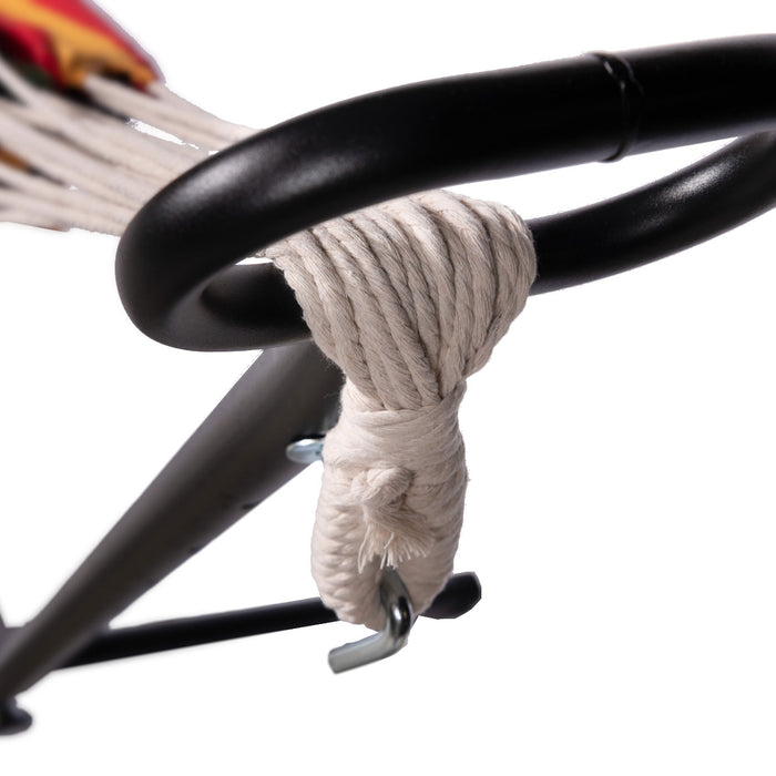 123Hammock Hangmatstandaard Eénpersoons Space Saver Zwart