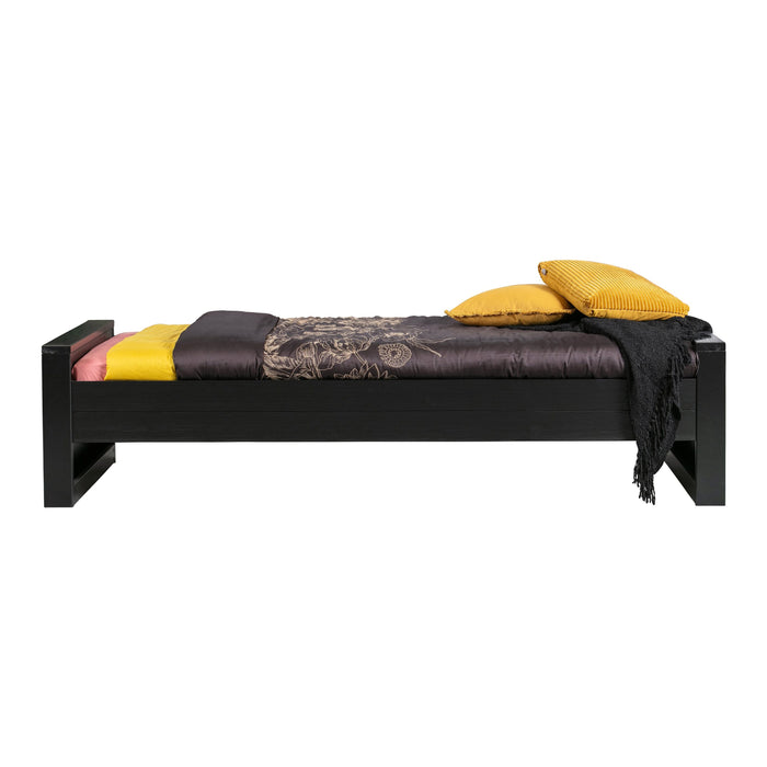 Woood Dennis Bed 90 x 200 cm - Zwart