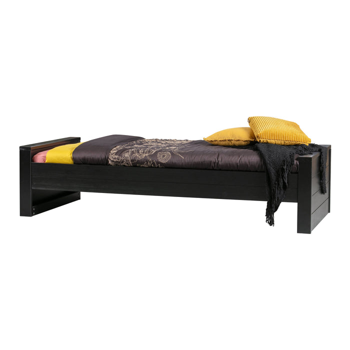 Woood Dennis Bed 90 x 200 cm - Zwart