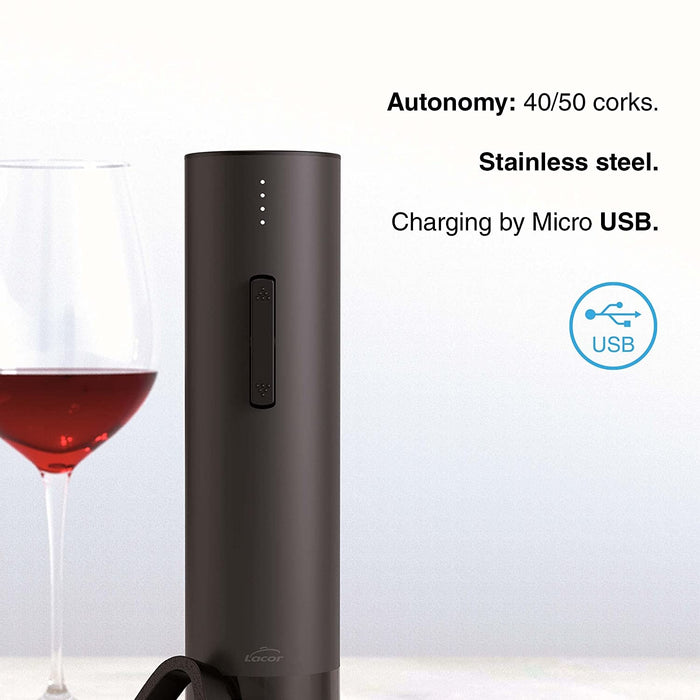 Lacor Elektrische Oplaadbare Kurkentrekker