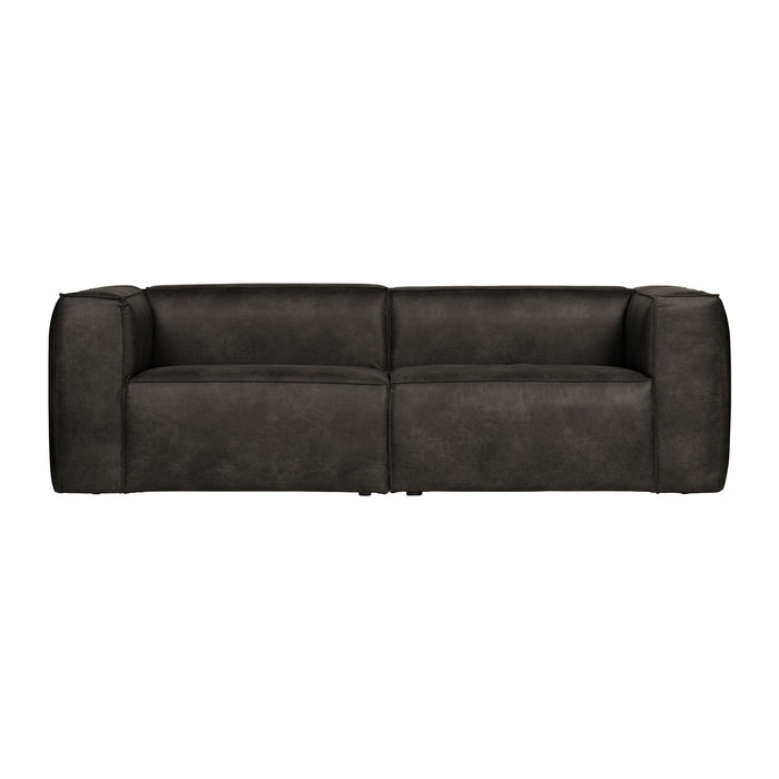 WOOOD Bean 3,5-zitsbank - Eco-leder - Zwart