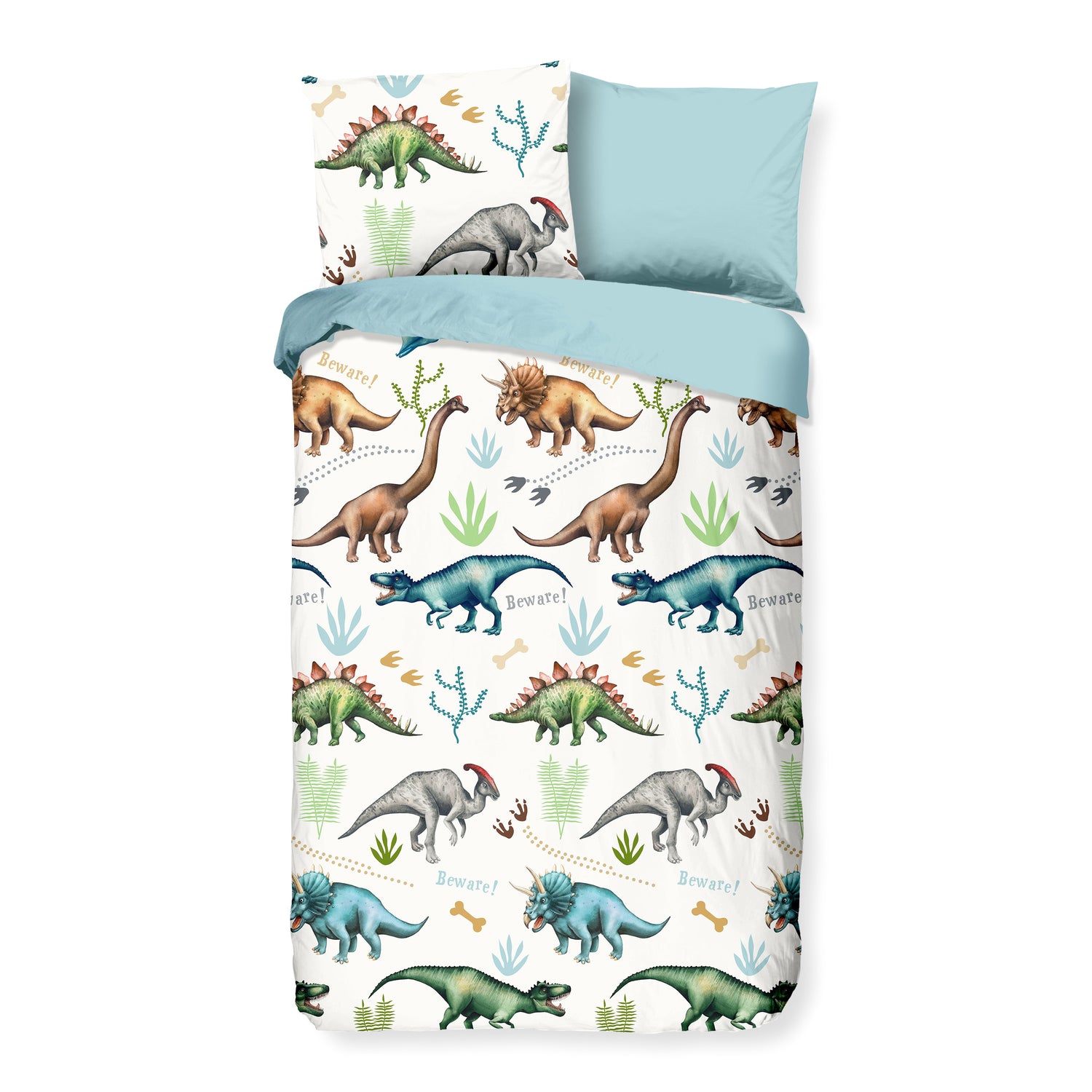 Good Morning Dino dekbedovertrek 140 x 200/220 cm