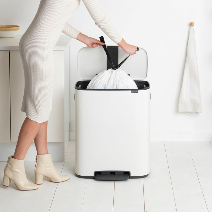 Brabantia Bo Pedaalemmer 60 Liter - White