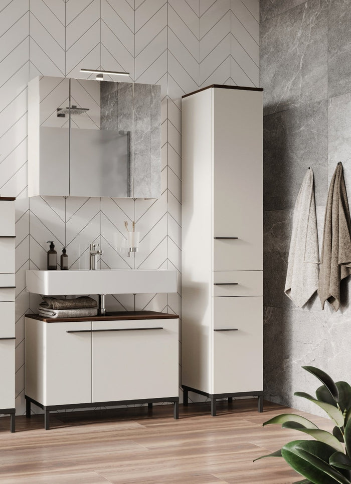 Germania Yonkers Badmeubel Set Twee Cashmere | Walnoot