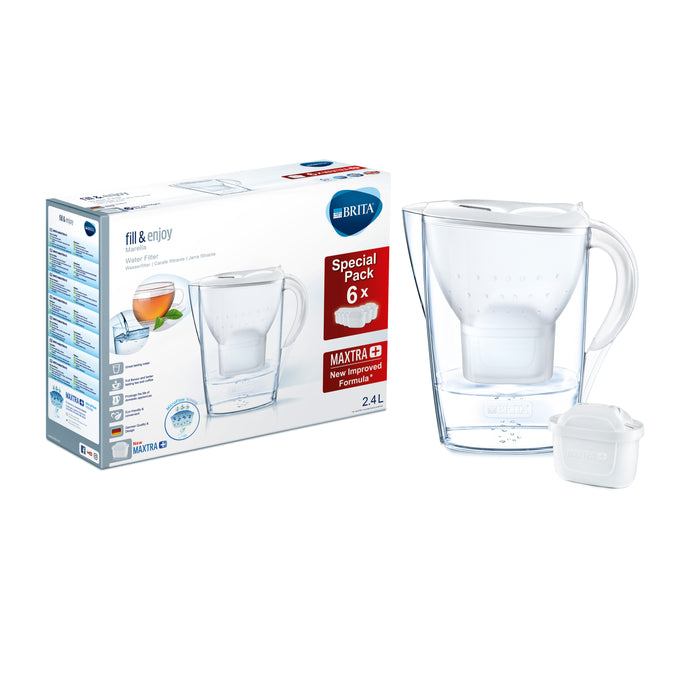 BRITA Fill & Enjoy Marella  Cool Waterfilterkan 2,4 L + 6 filters