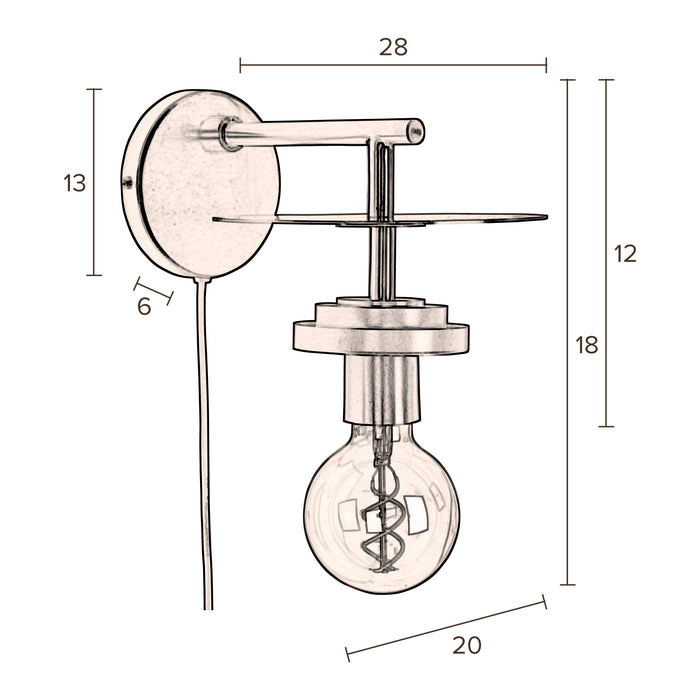 Dutchbone Aden Wandlamp