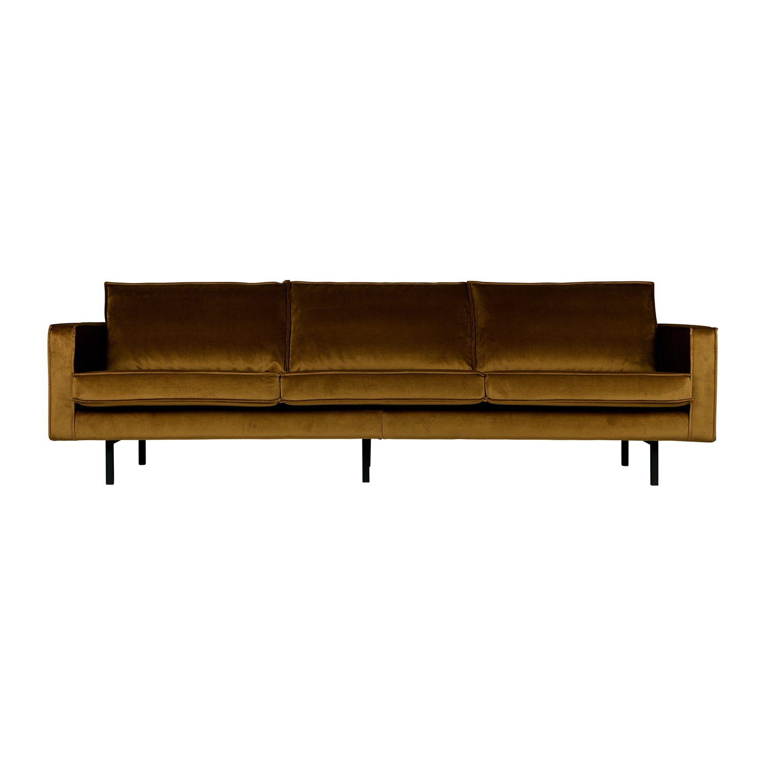 WOOOD Rodeo 3-zitsbank - Velvet -  Honinggeel